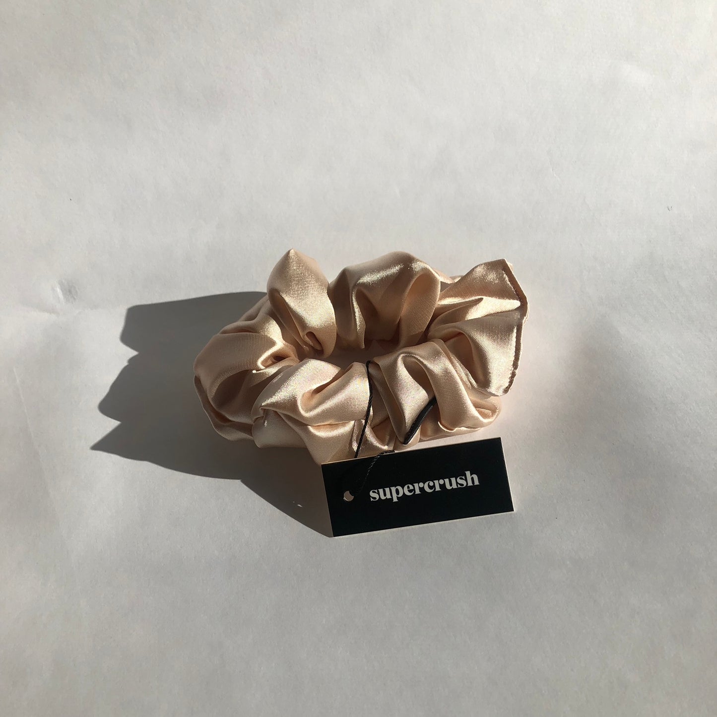 champagne coloured scrunchie